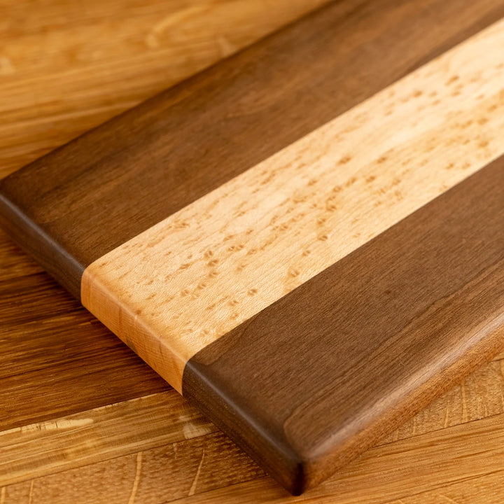 Walnut and Birdseye Maple Serving Board