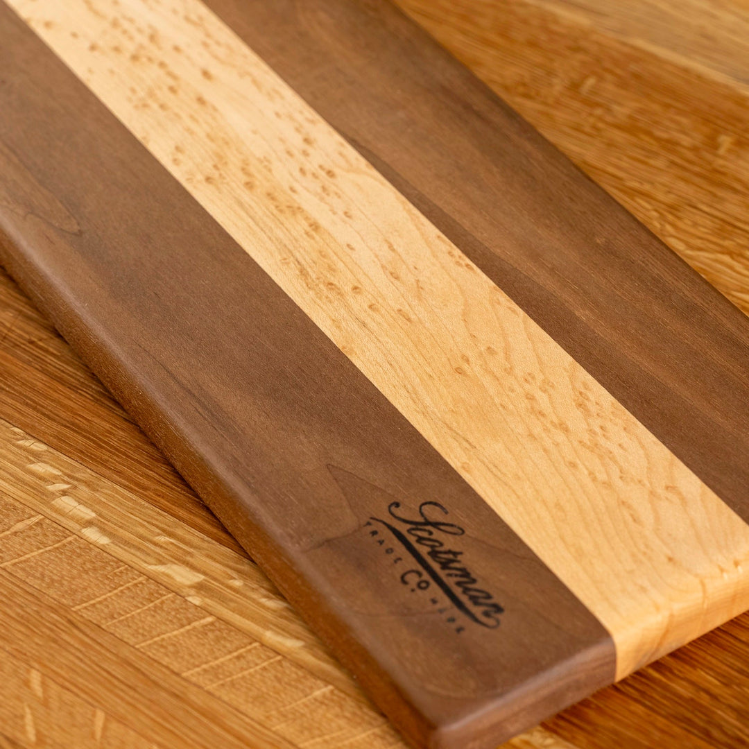 Walnut and Birdseye Maple Serving Board