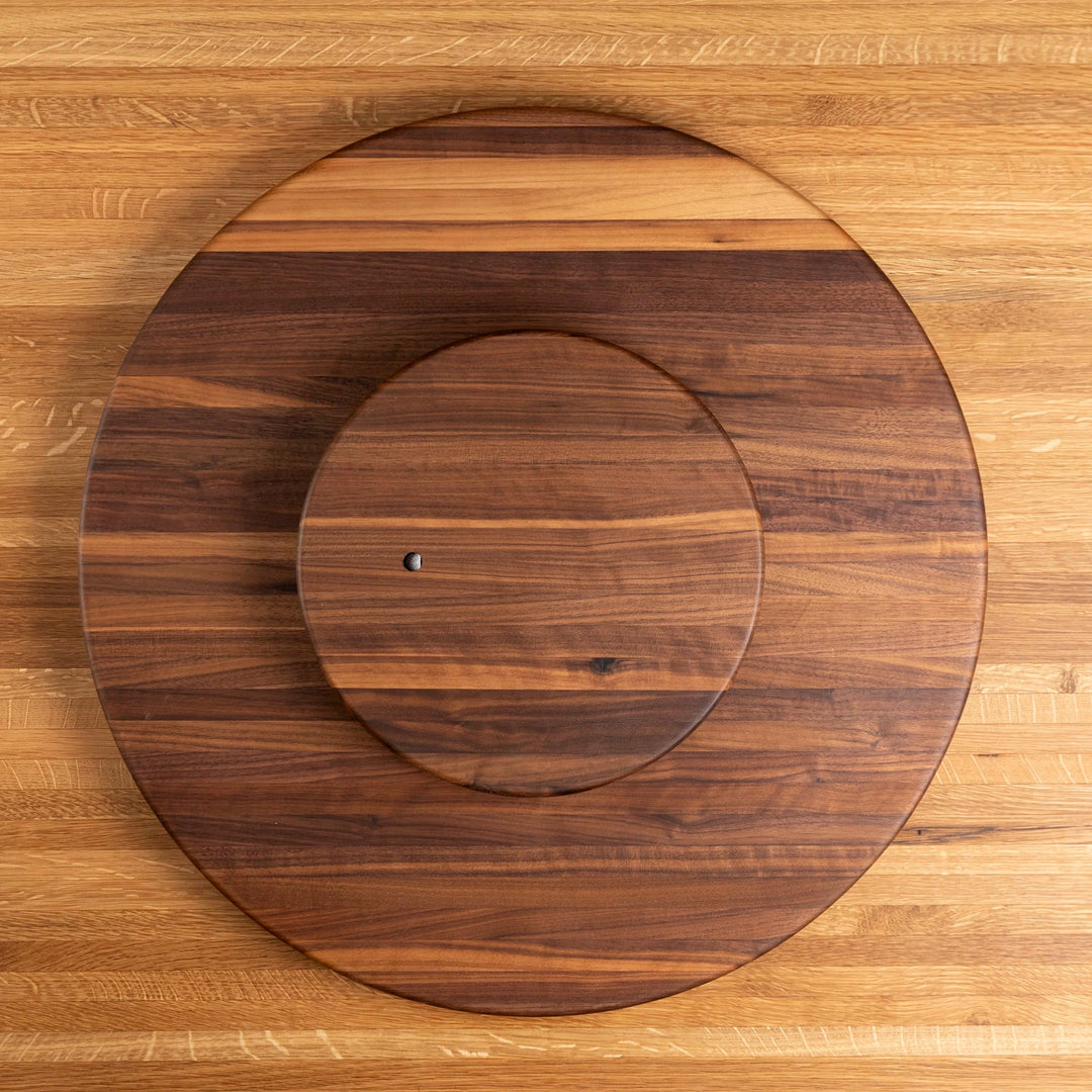 Scotsman Co. Walnut Lazy Susan