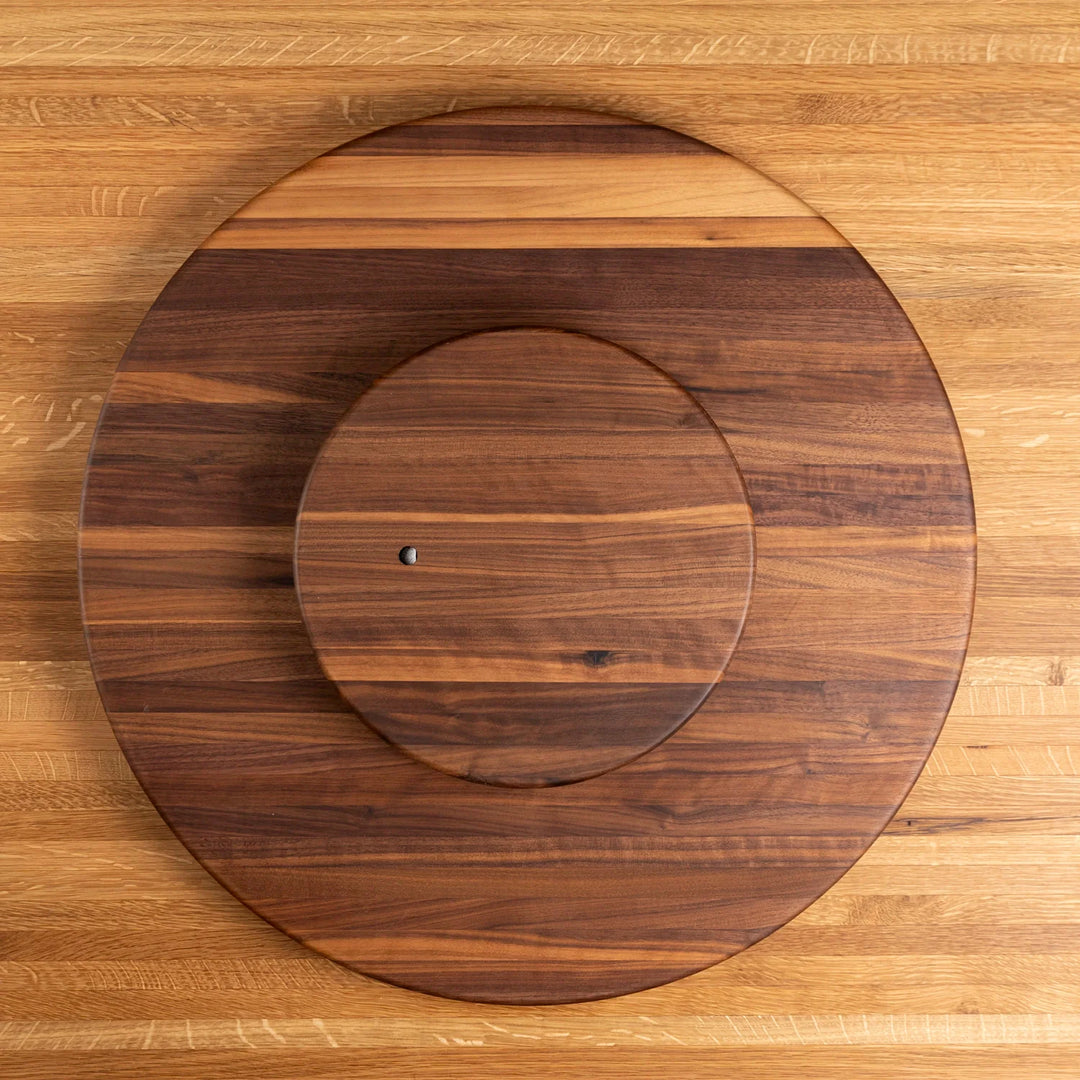 Scotsman Co. Walnut Lazy Susan