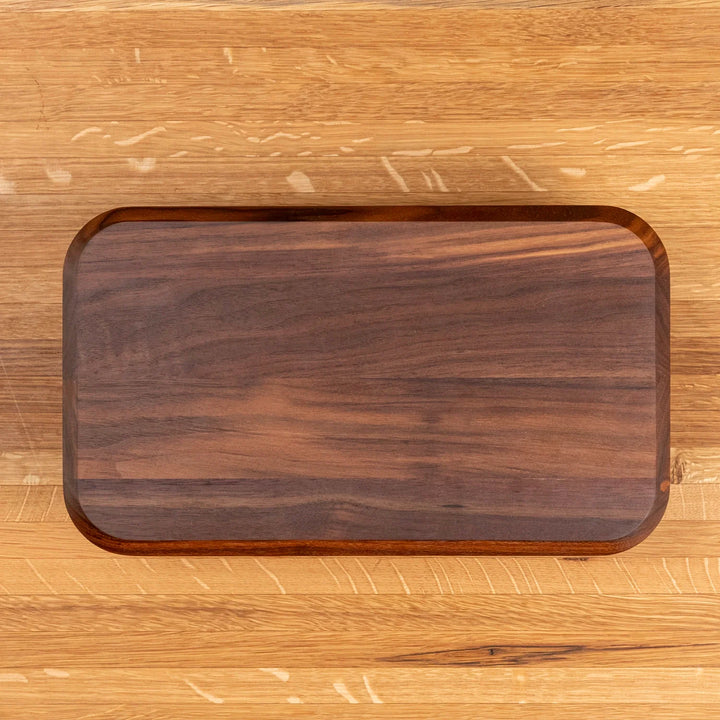 Walnut Rectangle Serving Board with Juice Groove