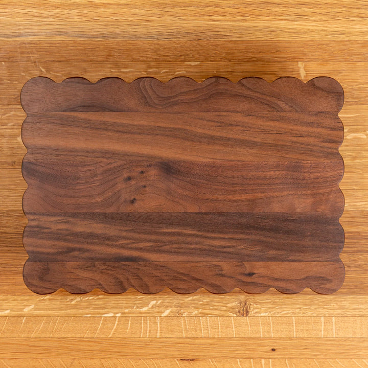Walnut Scalloped Serving Board