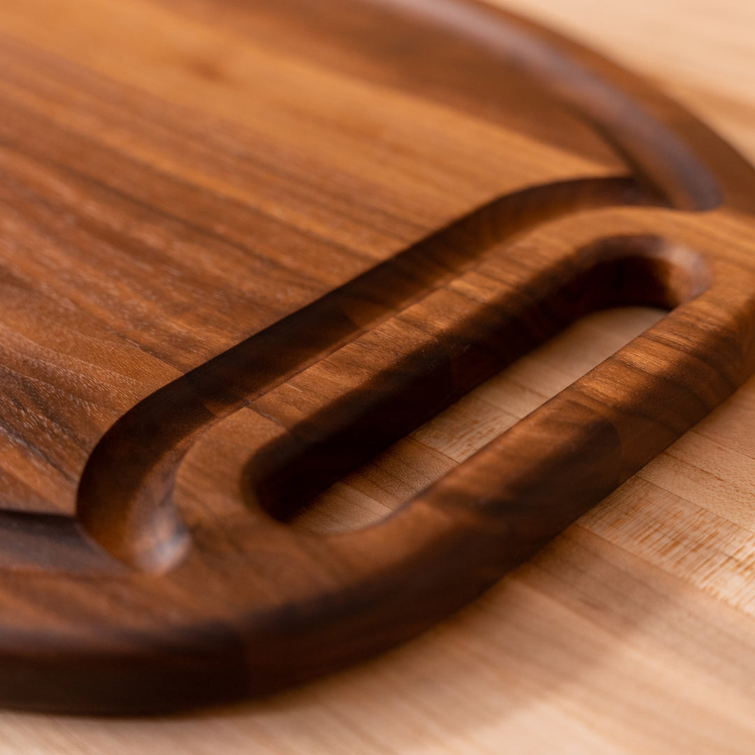 Walnut Oval Grilling Board with Handles